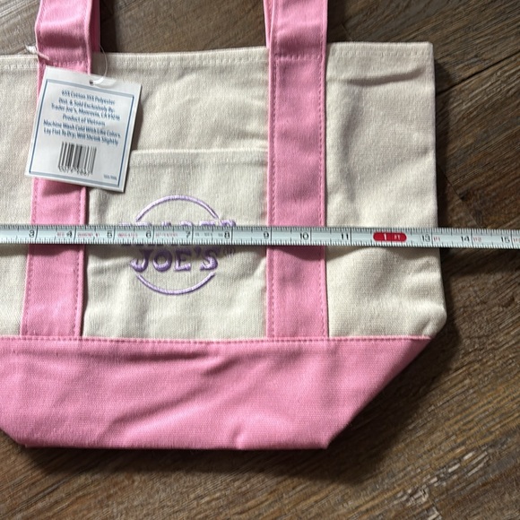 Trader Joe’s Mini Pastel Canvas Tote Bag - Picture 4 of 6